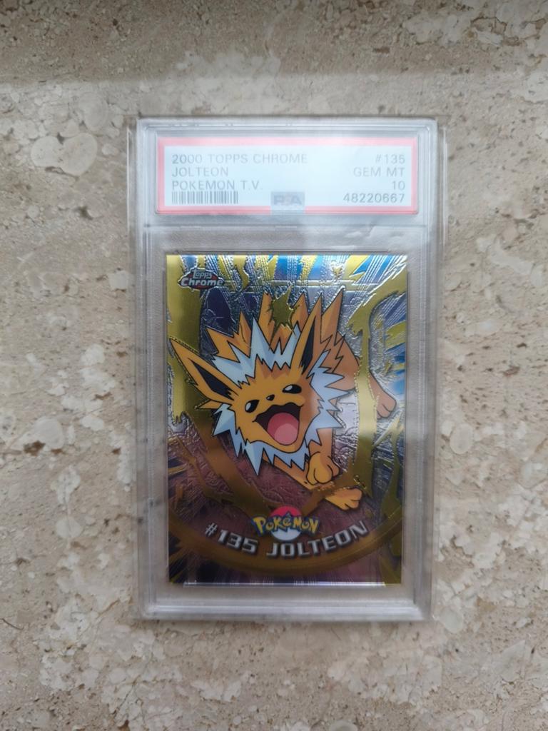 Unieke Pokemon topps chrome jolteon (pop 84), Enlèvement ou Envoi