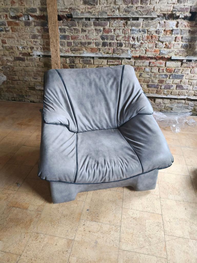 2 nieuwe fauteuils Vastiau Godeau (Skai), Ophalen, Zo goed als nieuw, 75 tot 100 cm, 75 tot 100 cm