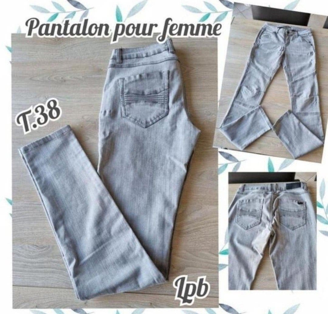 Pantalon pour femme-Gris clair-Lpb-T.38, Vêtements | Femmes, Gris, Enlèvement ou Envoi, Longs, Porté