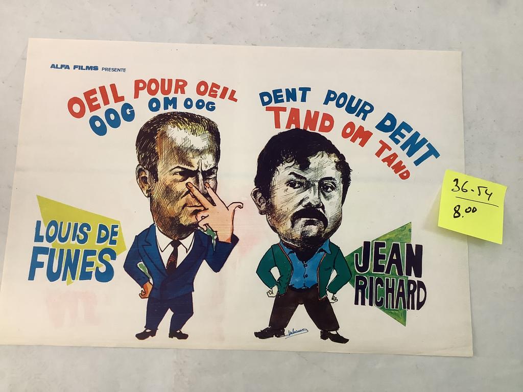 Louis de Funes filmposter, Ophalen of Verzenden
