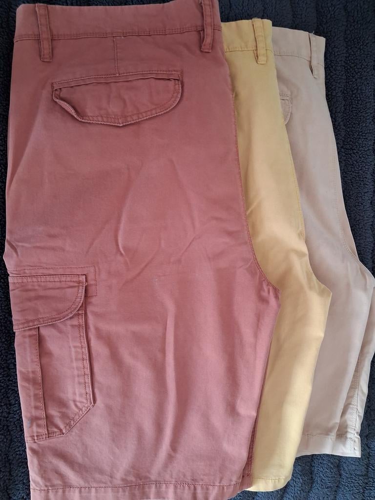 3 korte heren zomerbroeken MT XXXL 2de hands, Verzenden, Overige maten, Zo goed als nieuw, Cheker