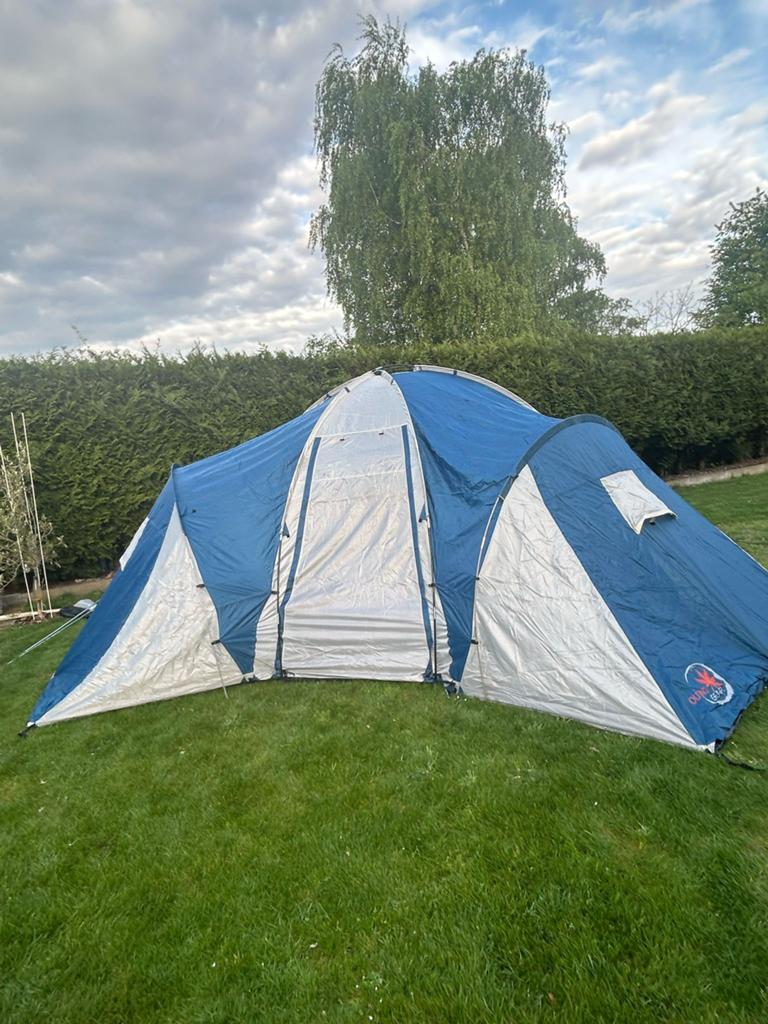 6-persoonstent te koop, Caravans en Kamperen, Ophalen, Zo goed als nieuw, Tot en met 6