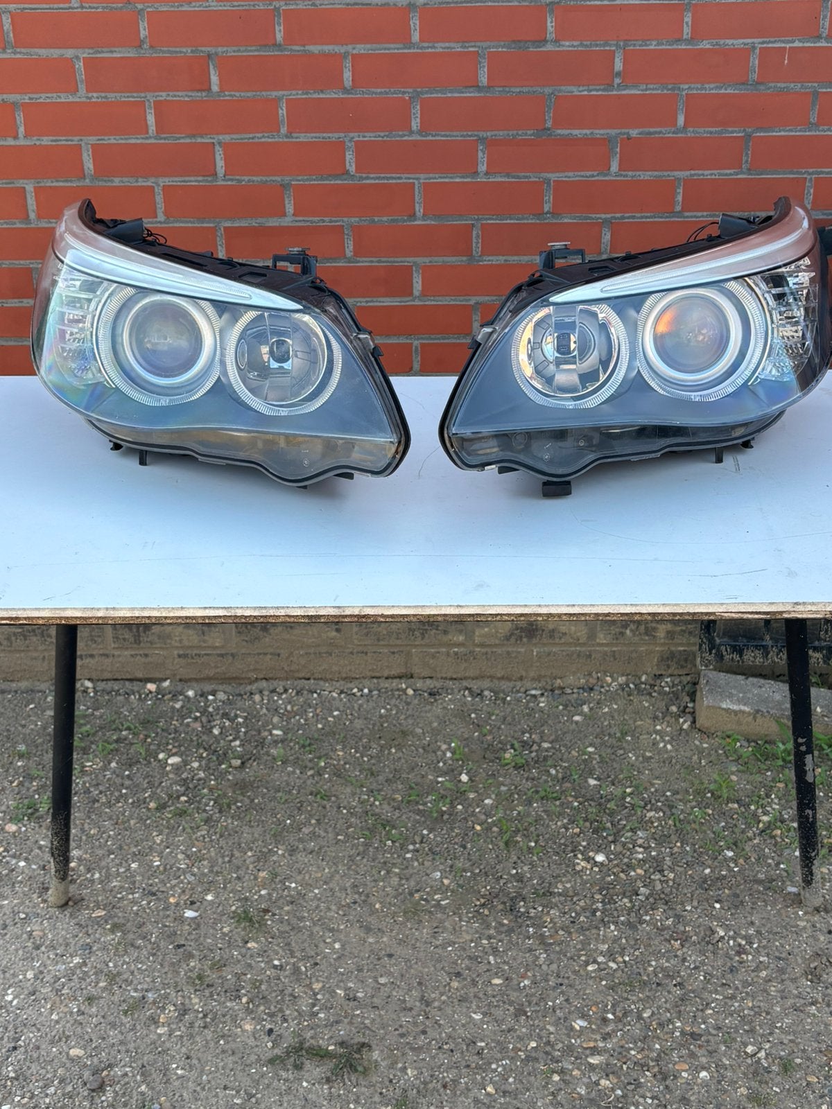 BMW Koplamp Set E60-E61, Autos : Pièces & Accessoires, Éclairage, BMW, Enlèvement