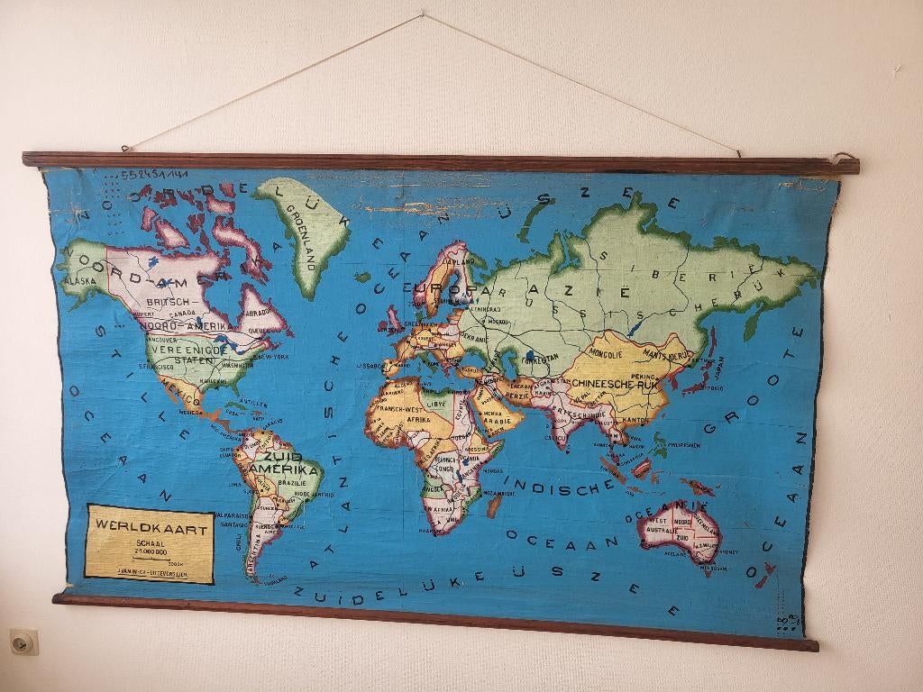 Oude wereldkaart, Ophalen, Aardrijkskunde