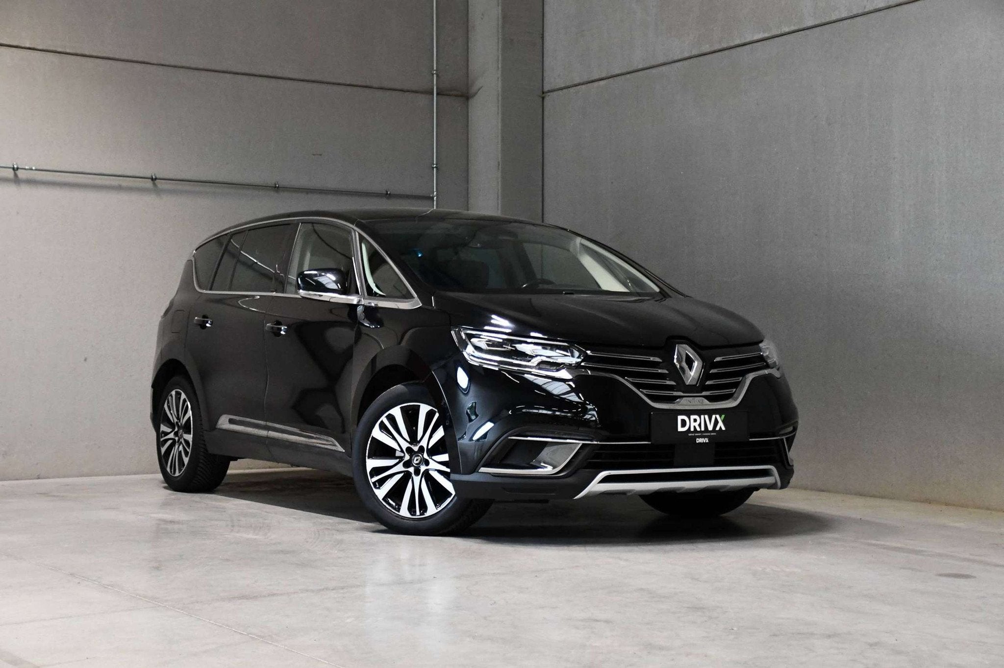 Renault Espace Initiale - 4 Control - 7 Plaats - Pano - ACC, Auto's, Gebruikt, 4 cilinders, Zwart, Leder