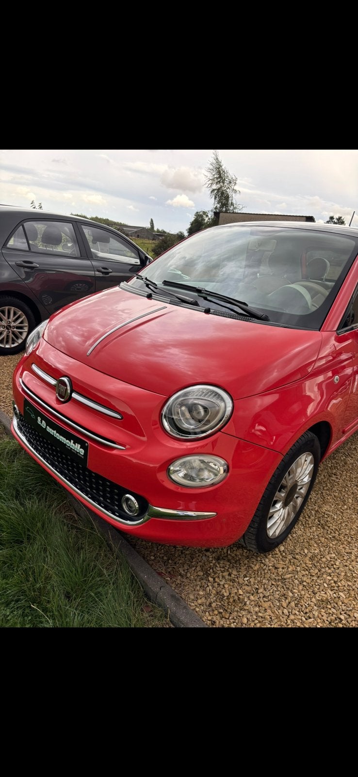 Fiat 500 rouge orangée 58000km 9000 euro a discuter, Voorwielaandrijving, 4 zetels, Stof, Parkeersensor
