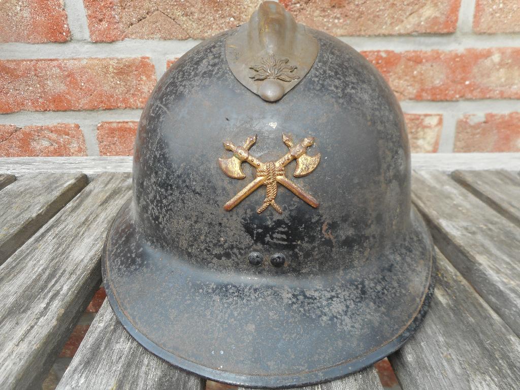 casque adrian complet pompier soldat du feu Sapeur, Collections, Envoi