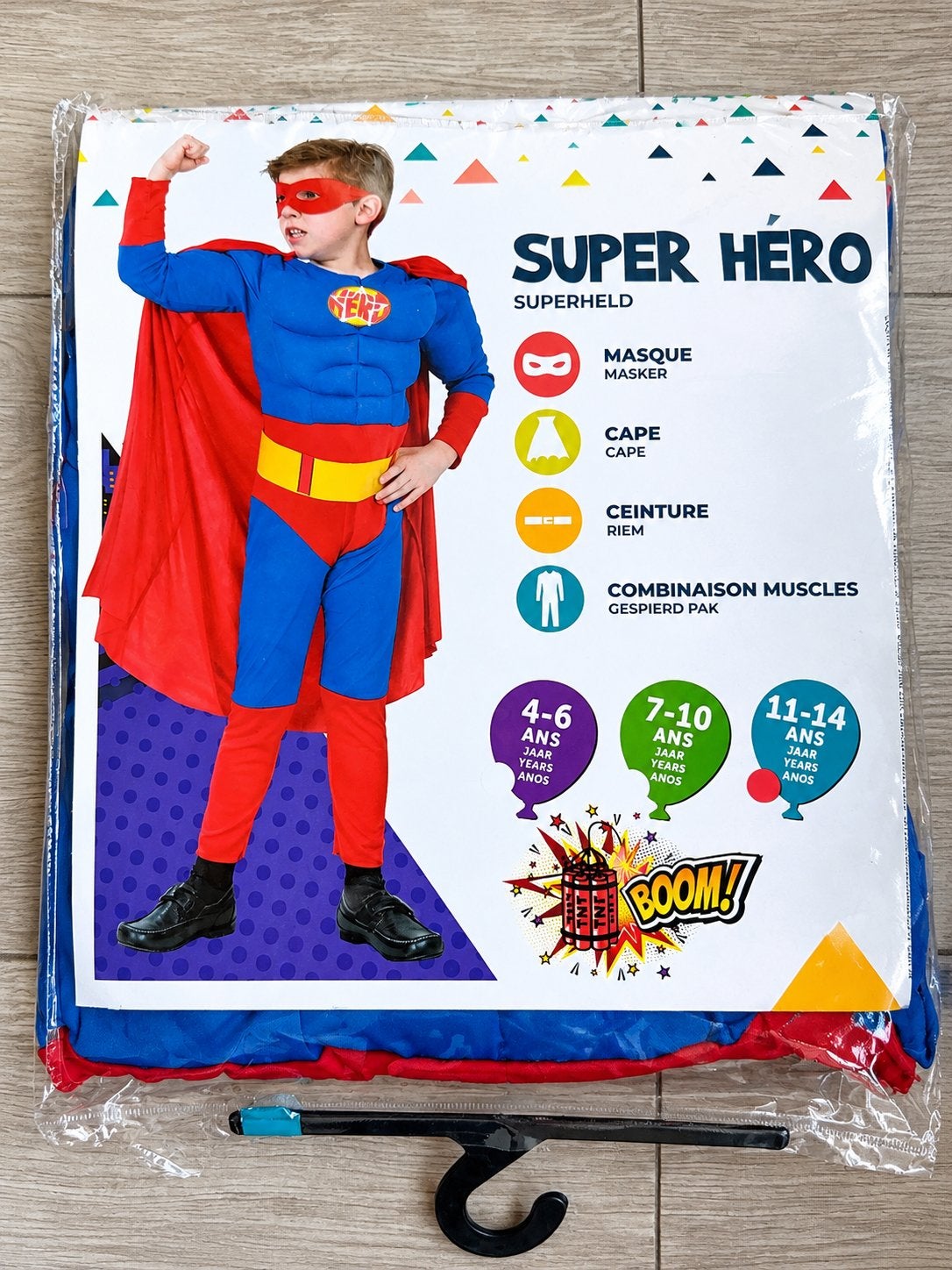 Superhelden verkleedkostuum voor kinderen – Superman, Ophalen, Zo goed als nieuw