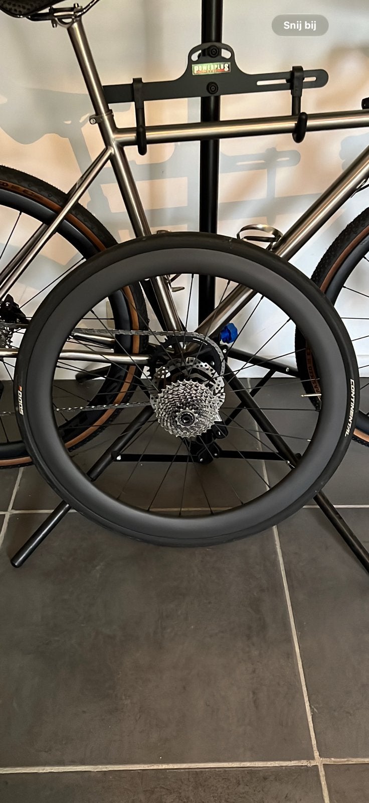 Carbon wielset 50 mm – SRAM XDR – Continental GP5000, Ophalen, Zo goed als nieuw