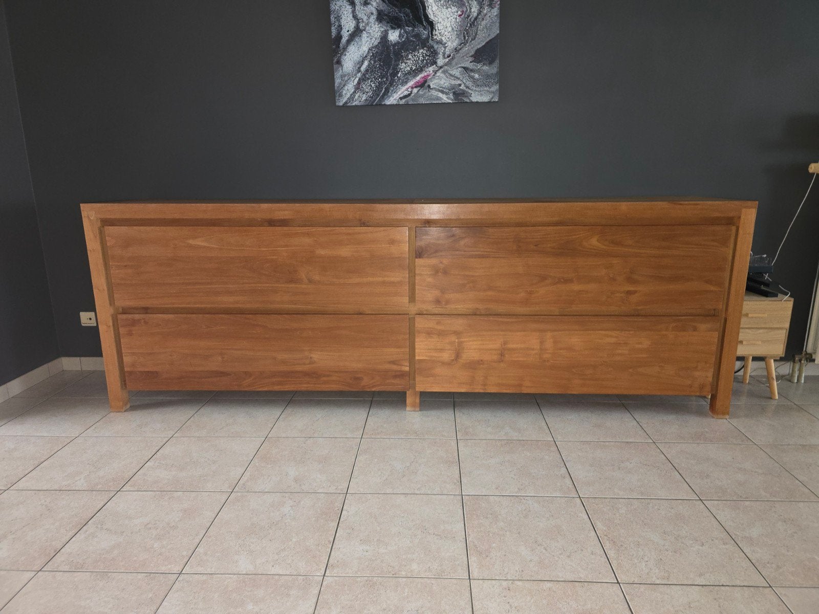 Dressoir in massief TEAK, Huis en Inrichting, Kasten | Dressoirs, Ophalen