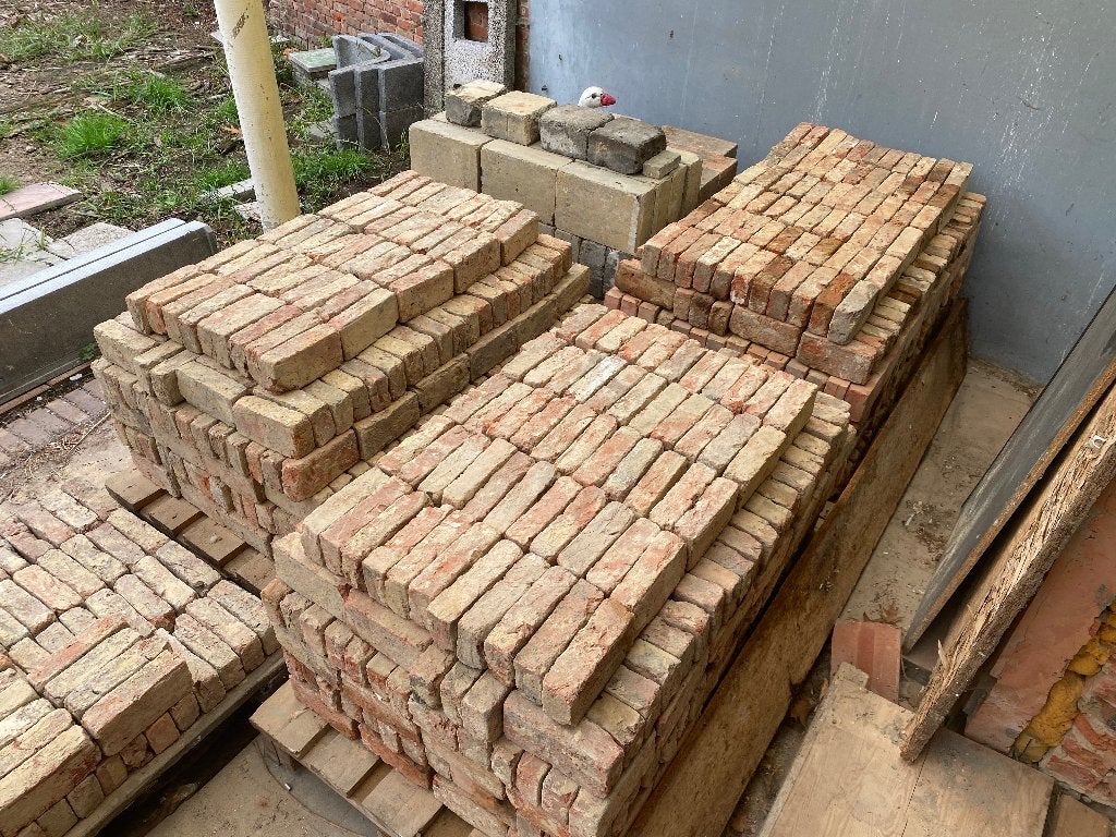 Oude beerse gevelstenen, Doe-het-zelf en Bouw, Metselstenen, Ophalen, Gebruikt, Bakstenen