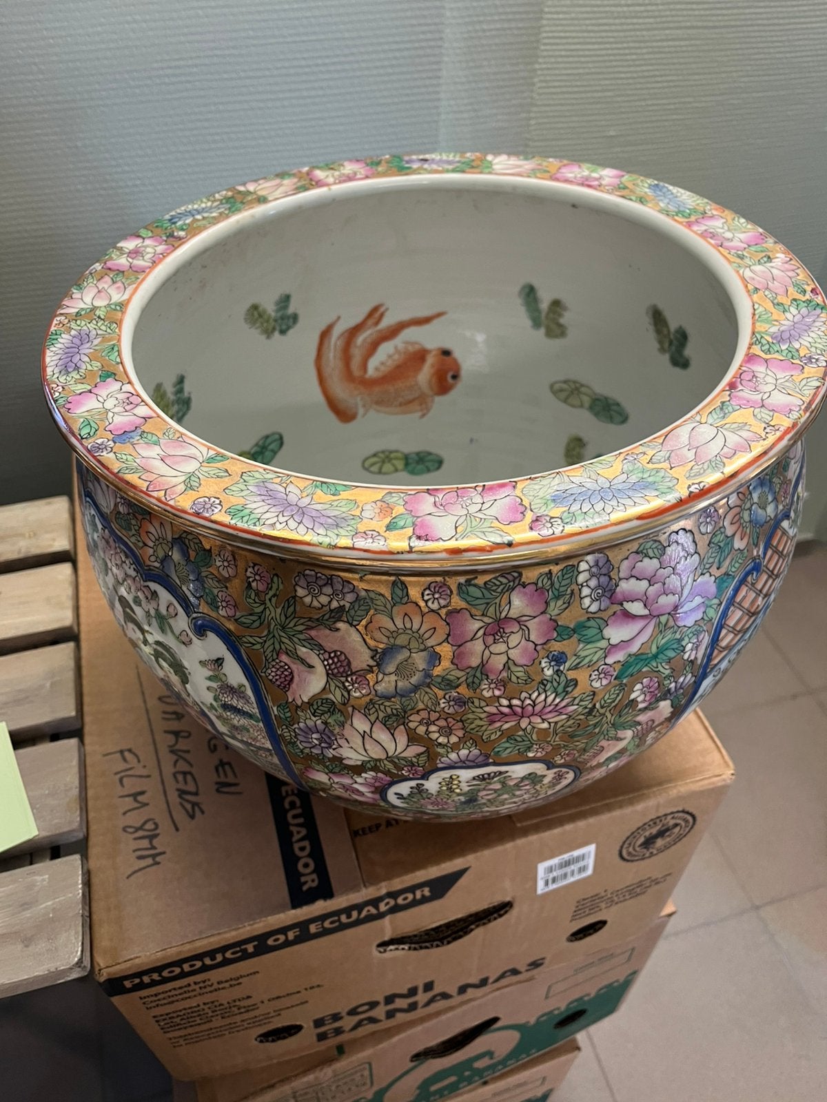 Vintage chinese viskom, Ophalen