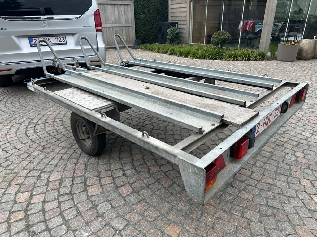 Aanhangwagen saris voor 3 motoren goede staat! Zie foto’s!, Auto diversen, Ophalen