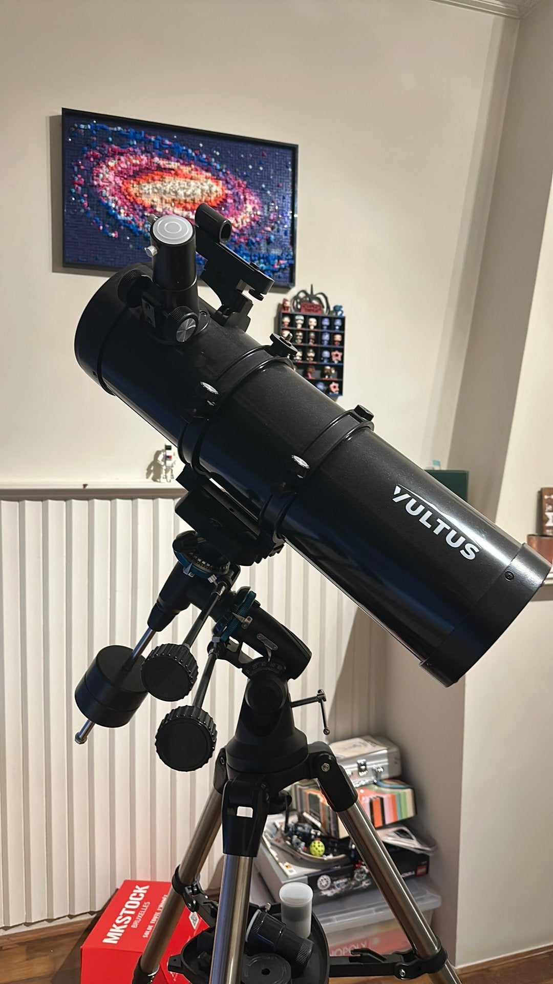 Vultus telescoop x500 - zwart, Ophalen, 80 tot 200 mm, Met statief, Spiegeltelescoop (reflector)
