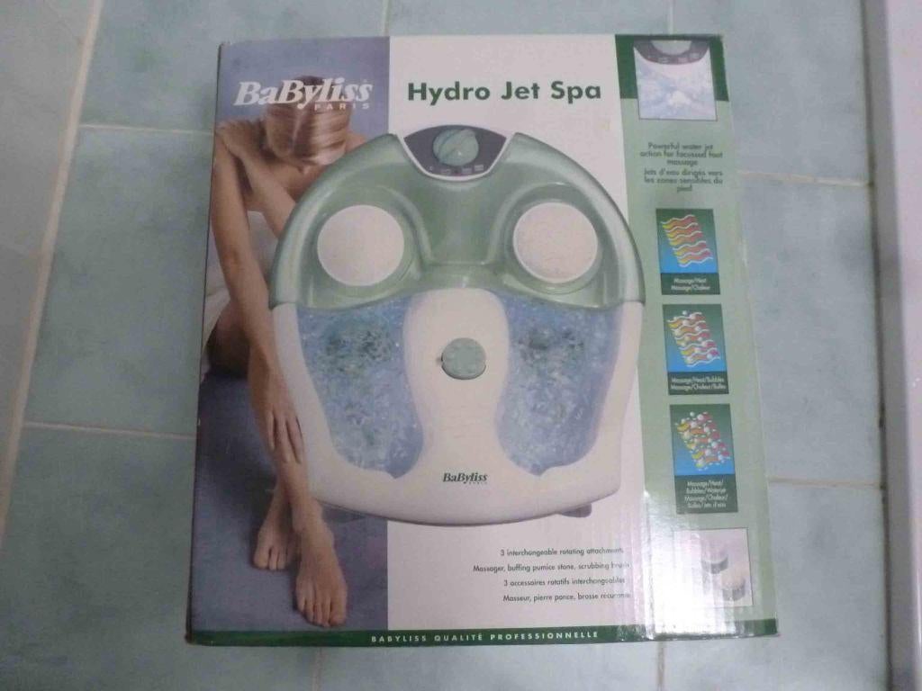 BaByliss Hydro-Jet Spa relaxation pieds, Enlèvement ou Envoi, Utilisé, Soins du corps