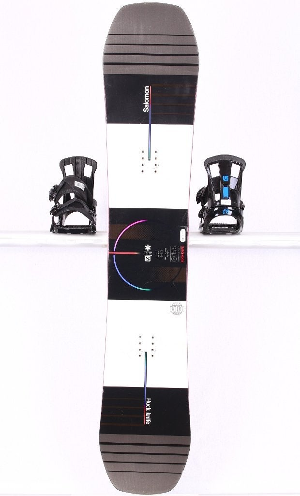 155 cm snowboard SALOMON HUCK KNIFE 2024, Black/red, CAMBER, Verzenden, Gebruikt, Board