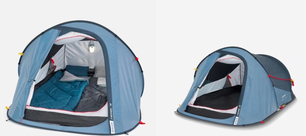 Pop-up Kampeertent -  2 personen, Caravanes & Camping, Tentes, Enlèvement, Comme neuf, Jusqu'à 2