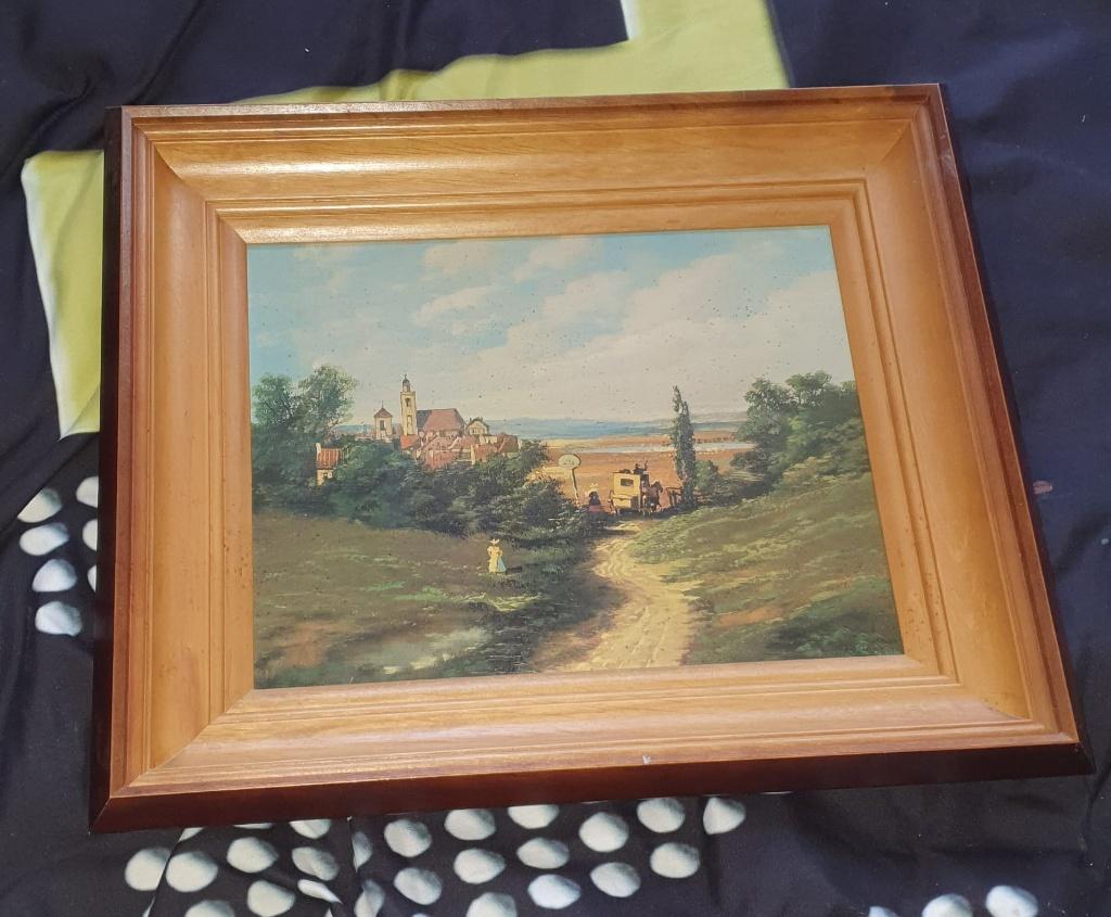 boerderij schilderij 42 cm lang en 36 cm breed, Enlèvement