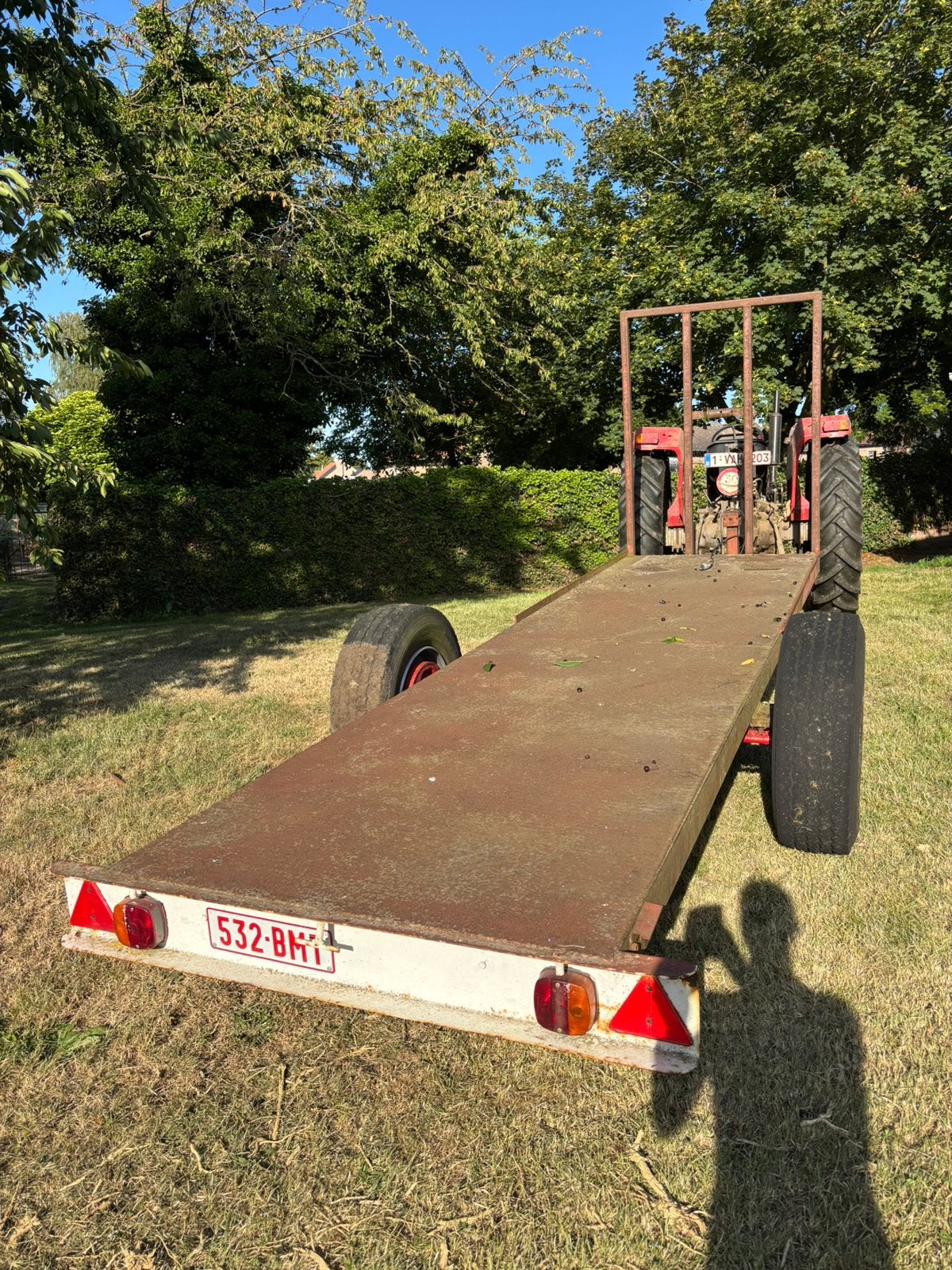 Remorque plate pour palettes de fruits, Articles professionnels, Agriculture | Outils, Enlèvement, Culture de fruits, Transport