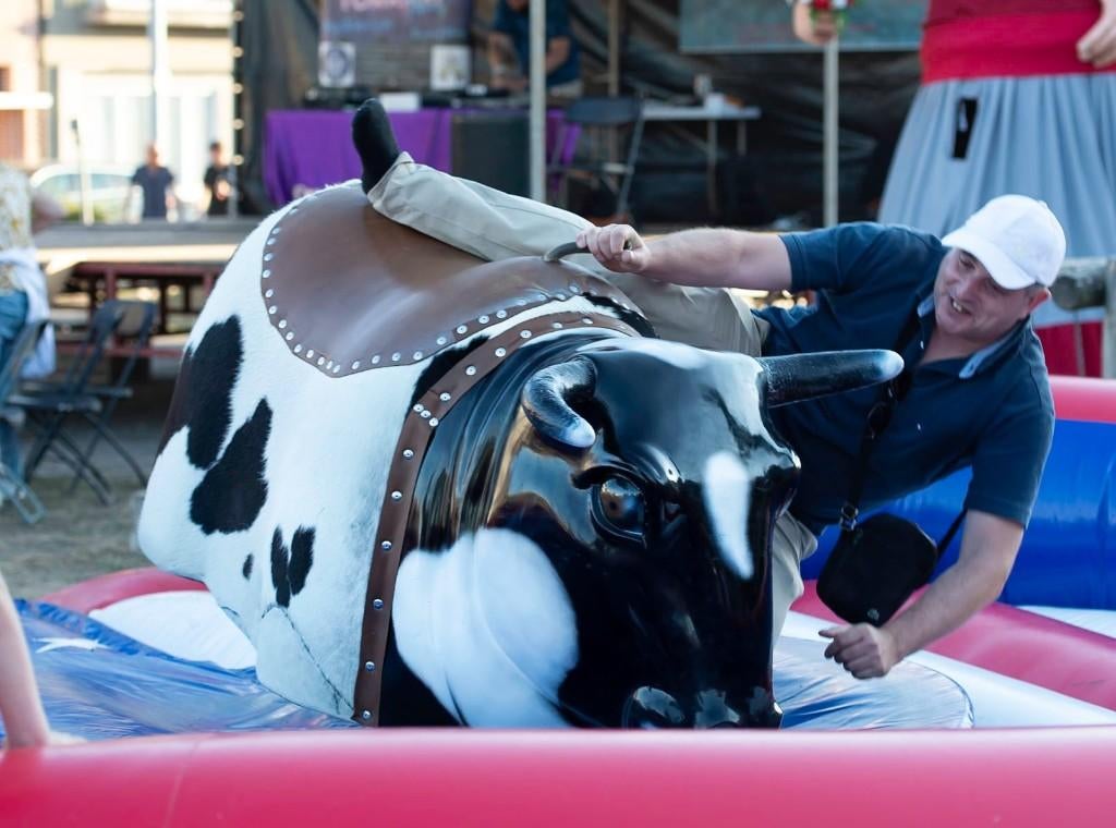 250€ / dag  verhuur van rodeostier mechanische, Ophalen, Zo goed als nieuw