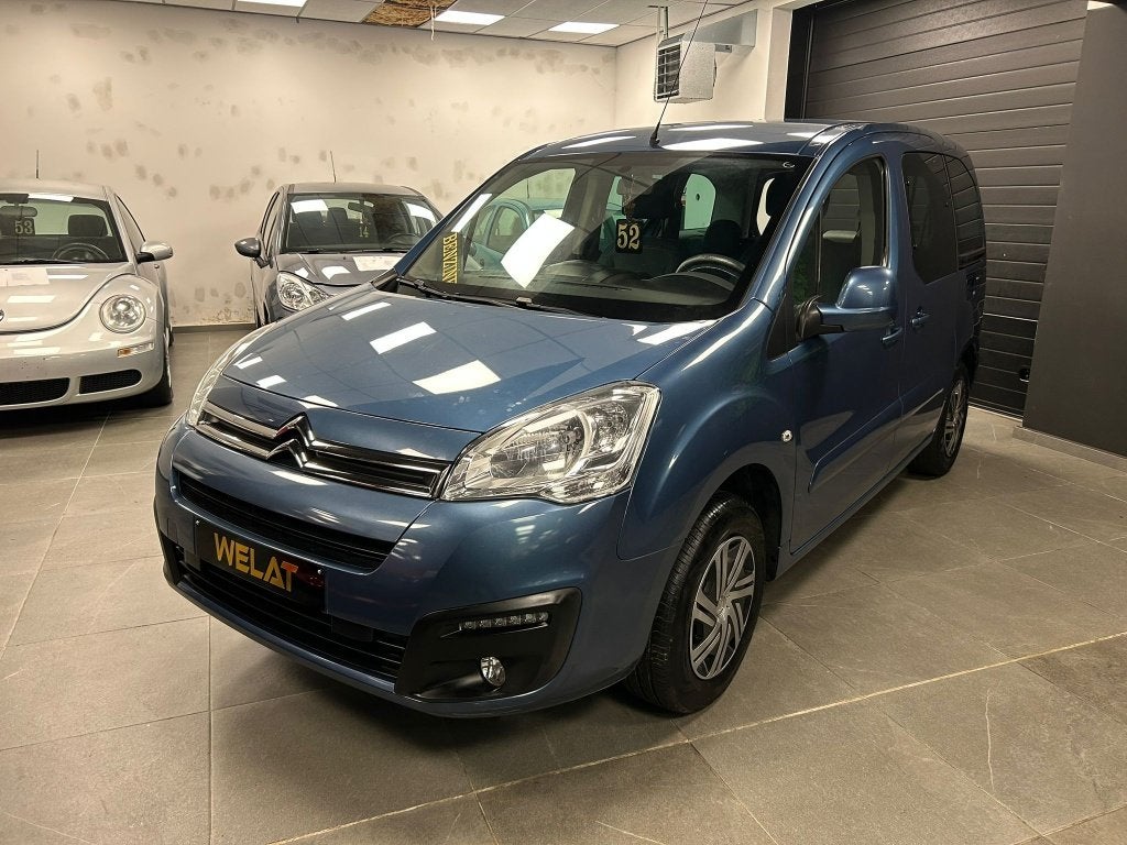 CİTROEN BERLİNGO 2018 1.6 LITER BENZİNE/CARPLAY/NAVIGATON, Auto's, Citroën, Bluetooth, Euro 6, 120 kW, Blauw