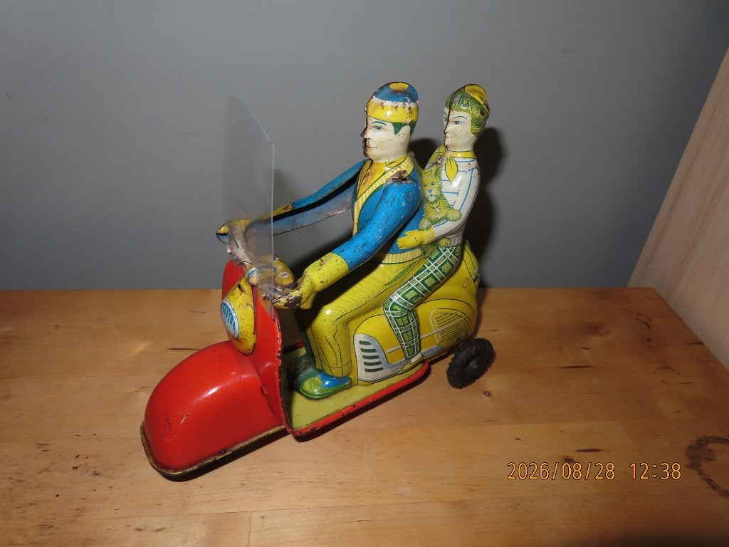 Blikken speelgoed Technofix Scooter GE292, Antiek en Kunst, Antiek | Speelgoed, Verzenden