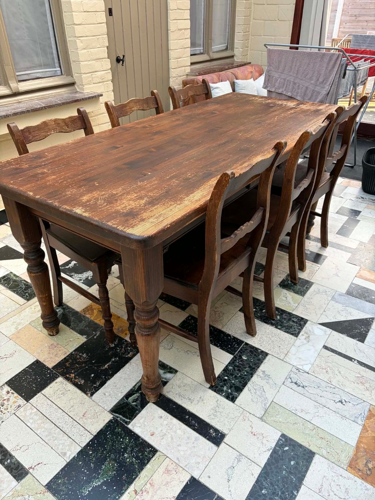 Tafel + stoelen, Enlèvement, Utilisé