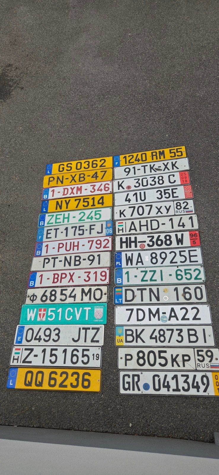 Collection de plaque immatriculation, Enlèvement ou Envoi