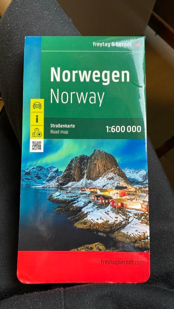 Norway road map, Boeken, Atlassen en Landkaarten, 2000 tot heden, Nieuw, Landkaart, Europa Overig