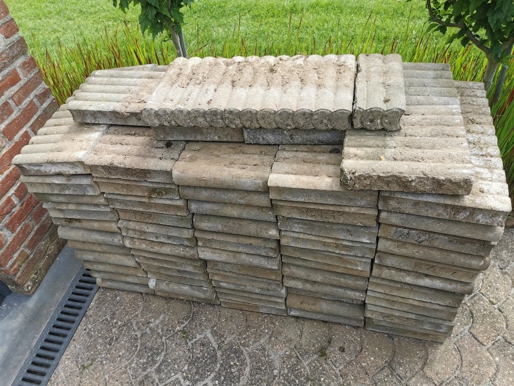 boordstenen/palissade, Ophalen, Gebruikt