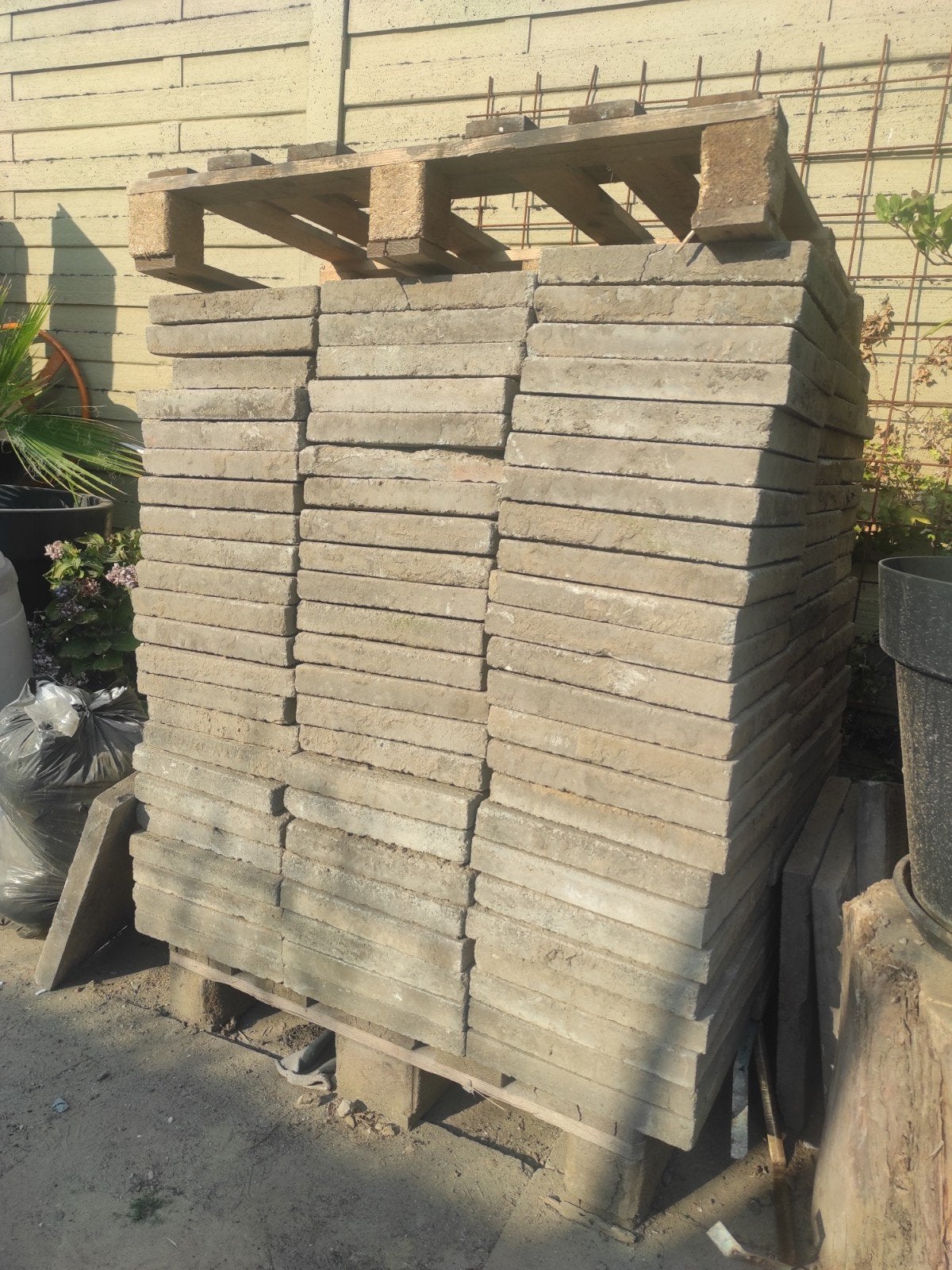 Betontegels gratis, Tuin en Terras, Ophalen