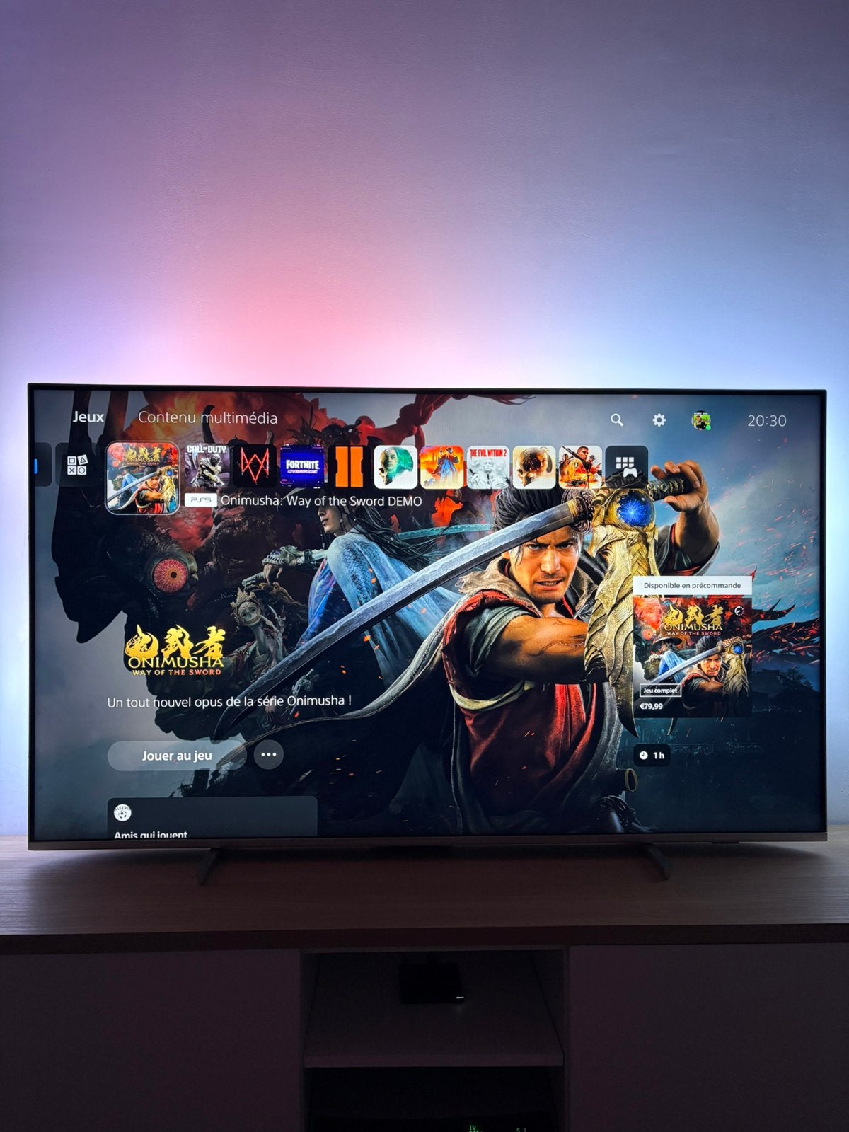 tv philips ambilight 65 pouces, Audio, Tv en Foto, Ophalen, Zo goed als nieuw, Philips