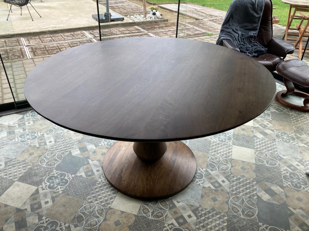 Ronde tafel 140cm als nieuw, Huis en Inrichting, Tafels | Eettafels, Ophalen, Zo goed als nieuw, Rond