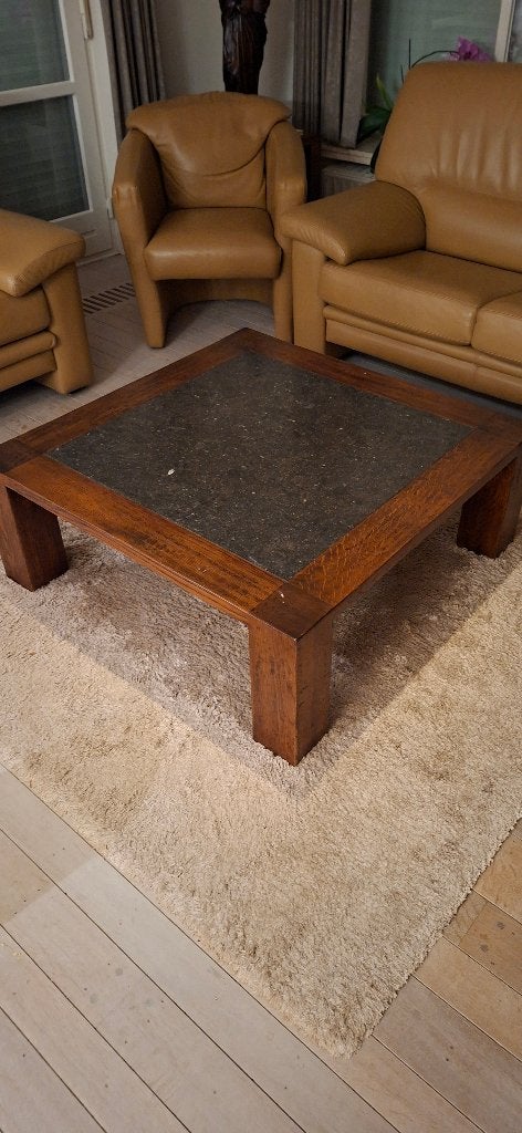 Table basse avec plateau en pierre naturelle, Maison & Meubles, Tables | Tables de salon, Enlèvement, Comme neuf