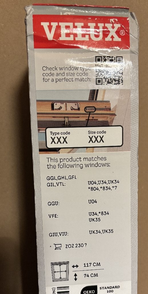 Velux grijs verduisterend rolgordijn !! NIEUW !!, Ophalen, Overige materialen, Rolgordijn, Verduisterend