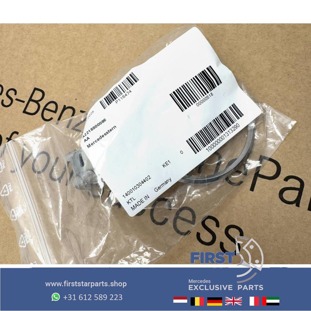 Mercedes STAANDE STER CHROOM motorkap logo embleem METAAL AM, Auto-onderdelen, Gebruikt, -, Ophalen of Verzenden, -