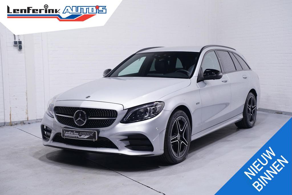 Mercedes-Benz C 300 Estate e Business Solution AMG navigatie, Autos, Argent ou Gris, Entreprise, Carnet d'entretien, Noir