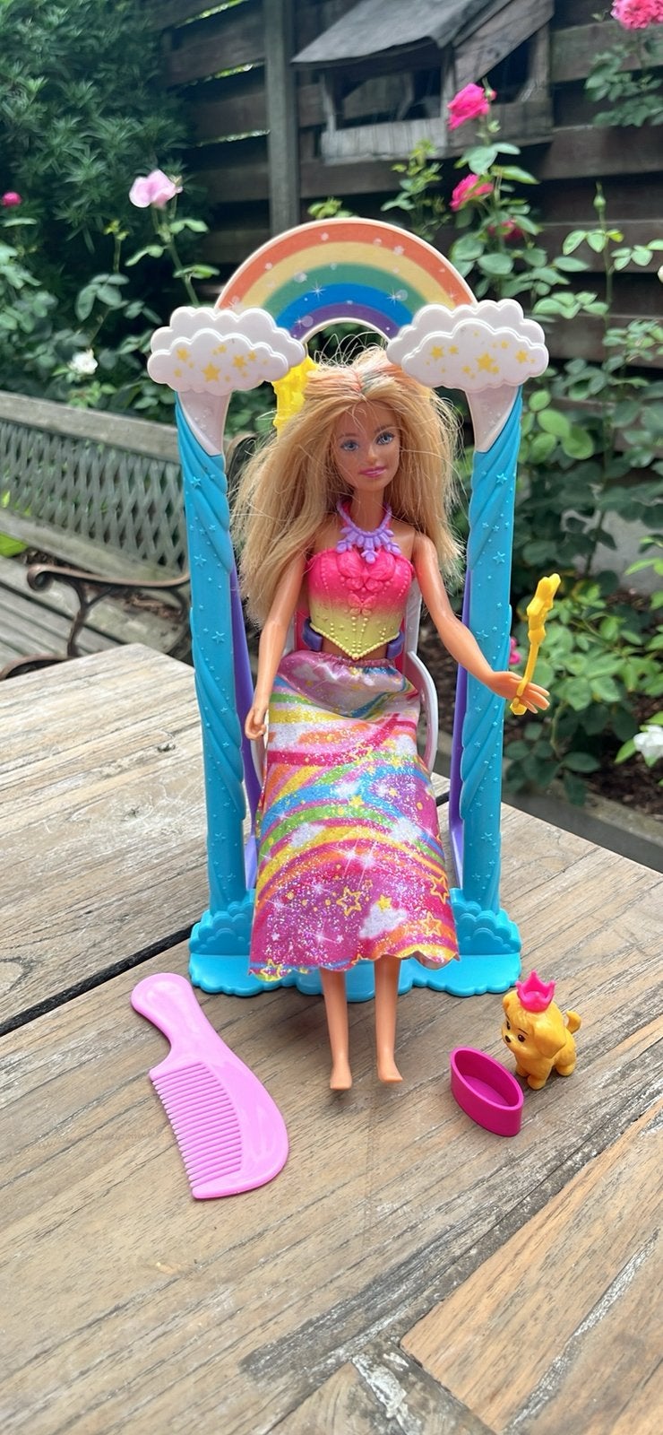 Barbie dreamtopia met hondje, Ophalen, Zo goed als nieuw, Barbie