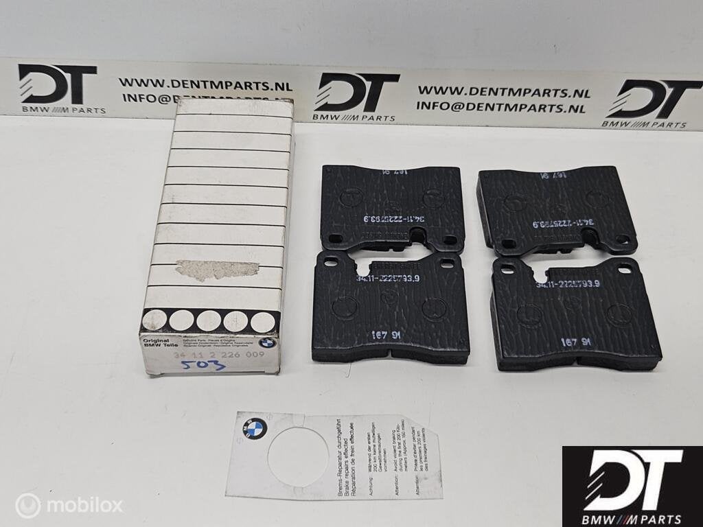 Remblokken voor BMW E28 M5 E24 M635CSi 34112226009, Nieuw, Ophalen of Verzenden, BMW, BMW