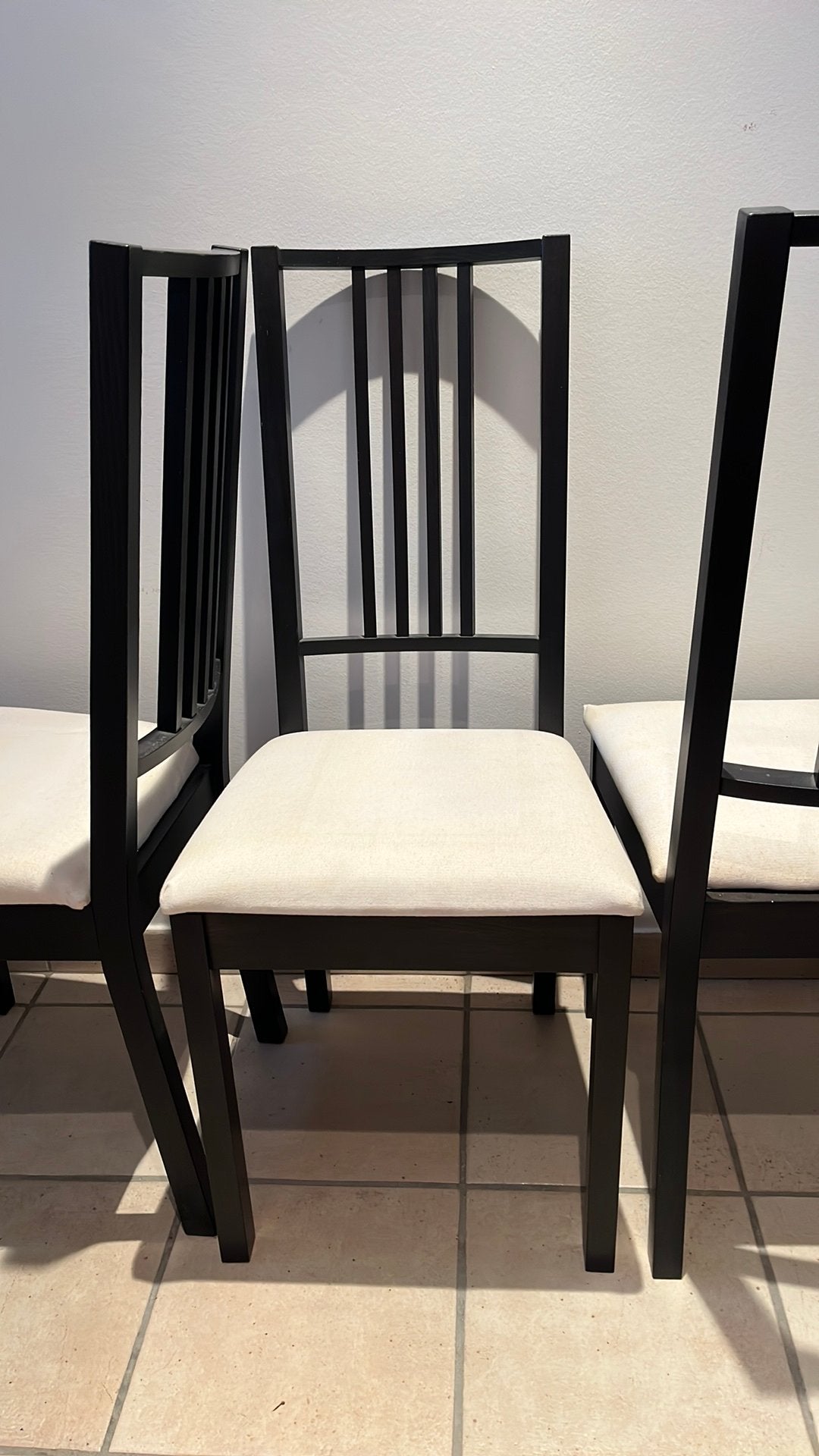 Set 3 stoelen Ikea, Huis en Inrichting, Ophalen, Gebruikt, Drie, Zwart
