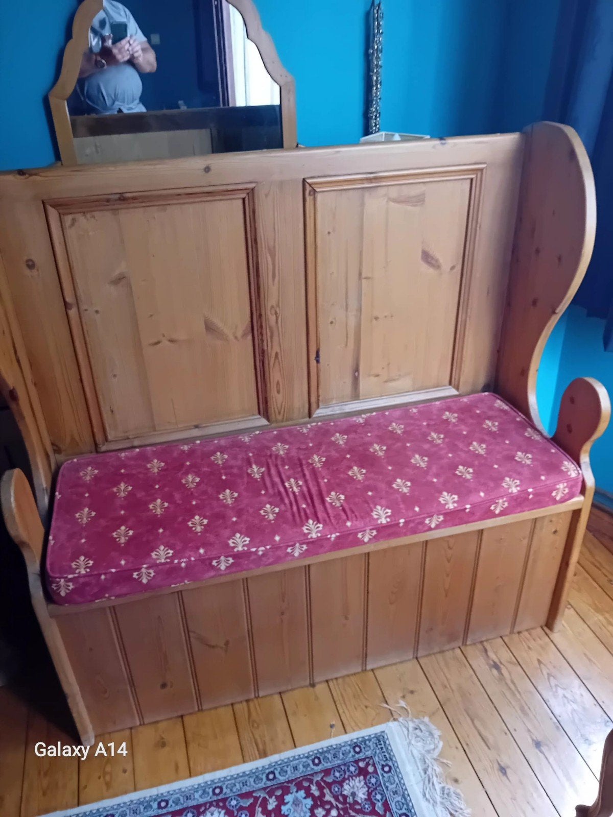 banquette coffre pin ancien, Enlèvement ou Envoi