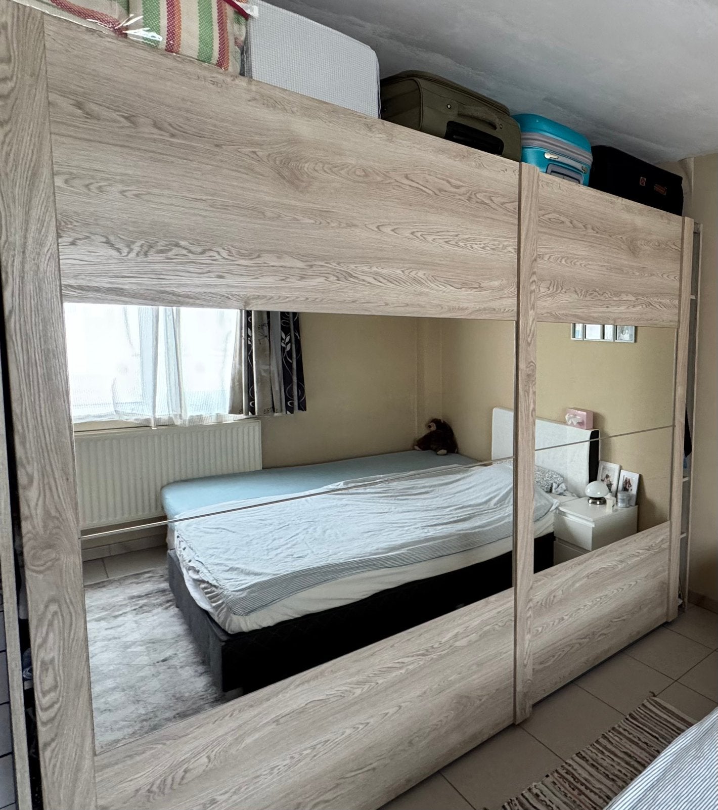 Dressing portes coulissantes avec miroirs, Enlèvement, Comme neuf