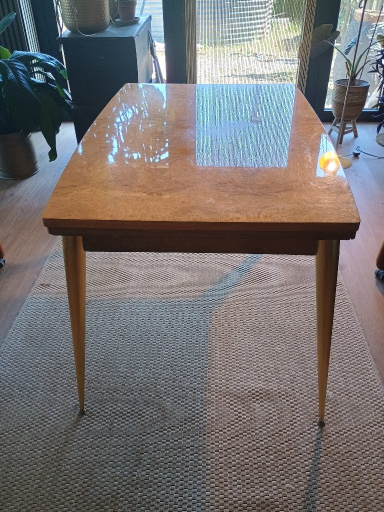 Table vintage, Maison & Meubles, 100 à 150 cm, Quatre personnes, Vintage, Enlèvement