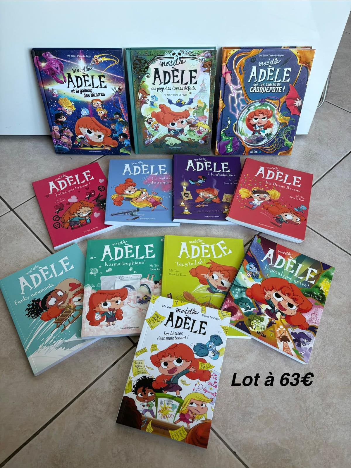 Lot de 12 livres adele mortelle  en parfait etat, Enlèvement ou Envoi, Comme neuf