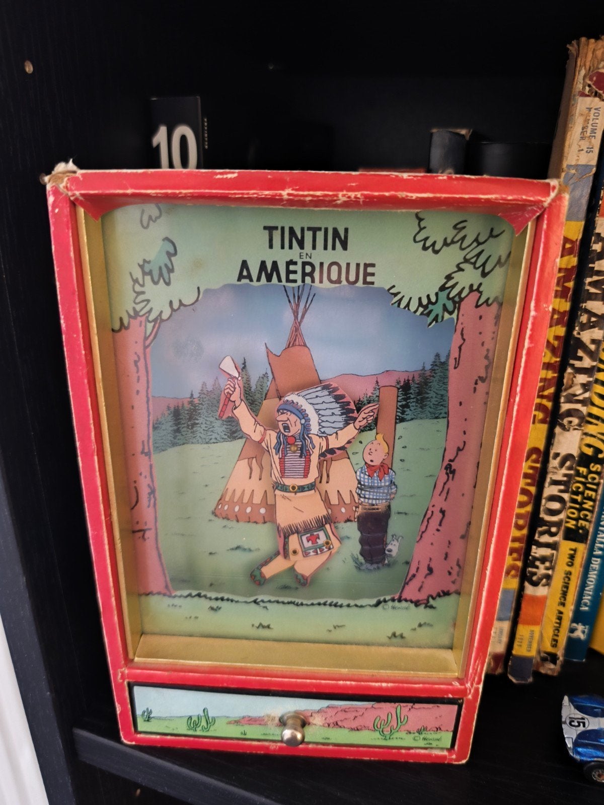 Boîte musique Tintin en Amerique, Enlèvement ou Envoi, Tintin