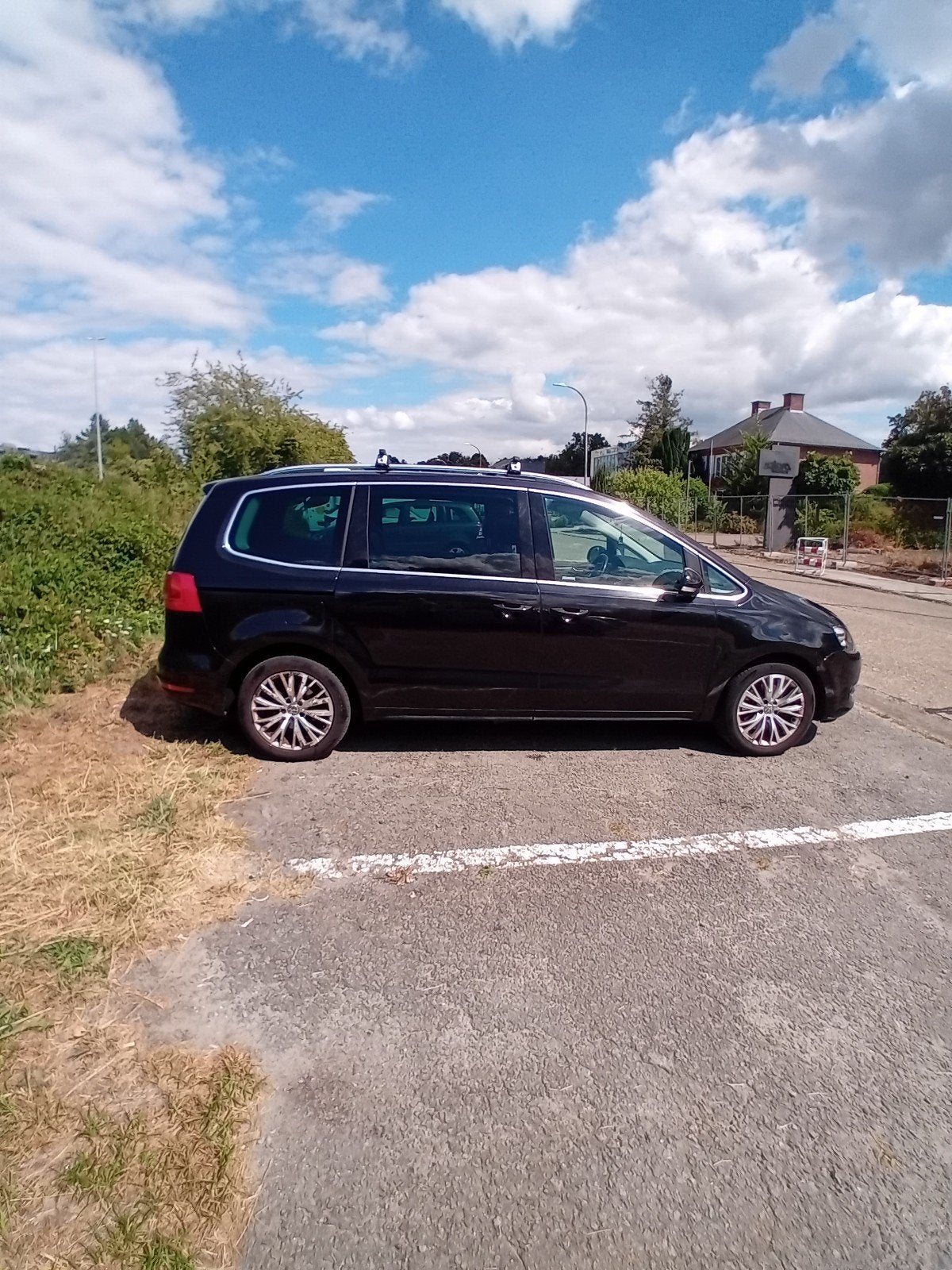 volswagen sharan 2013 2.0, Auto's, Zwart, Parkeersensor, Diesel, Particulier