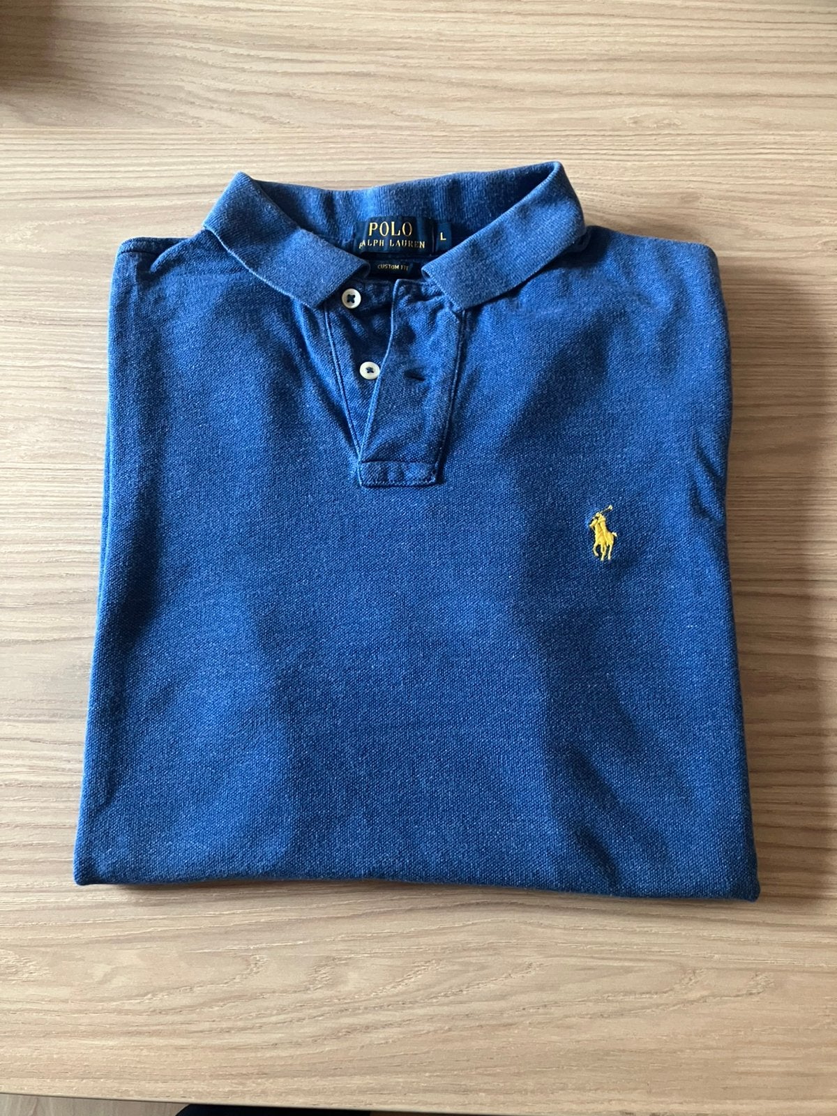 Polo Ralph Lauren - Coupe personnalisée, taille L, Enlèvement, Porté, Taille 52/54 (L), Bleu