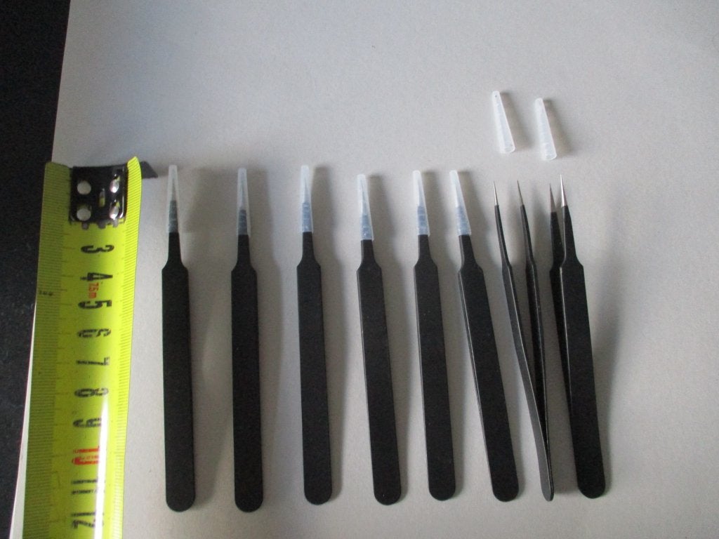 pincetten  8 nieuwe stuks hobby ontharing werkgerei knutsel, Nieuw, Gereedschap of Accessoires, Zwart, Metaal