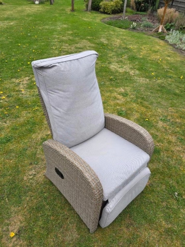 Tuinstoel, Jardin & Terrasse, Chaises de jardin, Enlèvement, Utilisé, Rotin, Ajustable