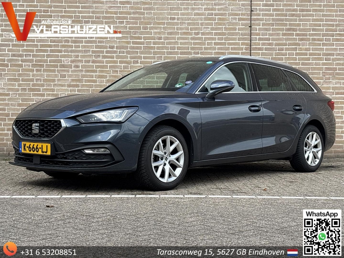 Seat Leon Sportstourer 1.5 eTSI Style Launch Edition Automaa, Autos, Seat, Argent ou Gris, Achat, 129 g/km, Entreprise